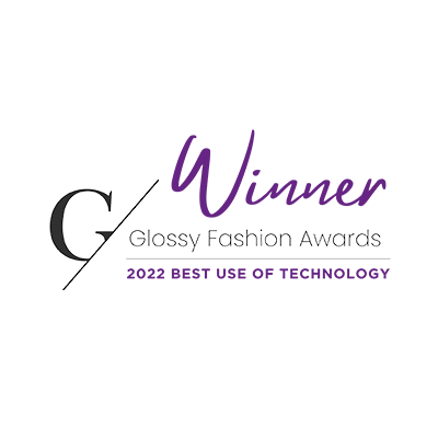 Glossy Fashion award logo.